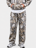 Camo Oversized Heavyweight French Terry Open-Hem Sweatpants